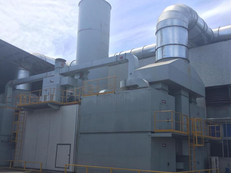 干式过滤＋活性碳吸附＋催化燃烧